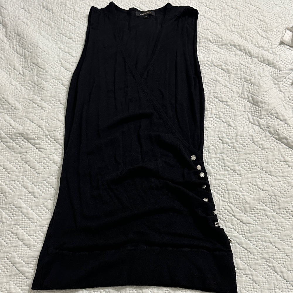 BCBGMaxAzria Black Sleeveless Top